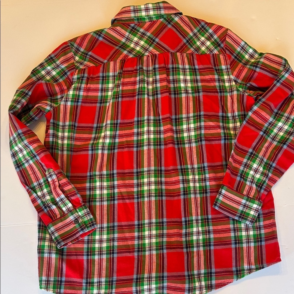 Lands' End Multicolor Plaid Shirt - Picture 4 of 5